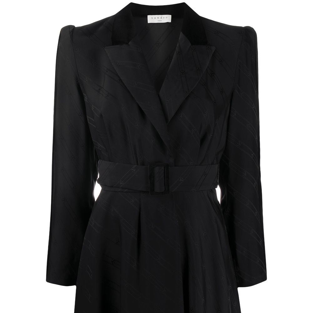 SANDRO Belted Blazer Dress - Picture 2 of 12